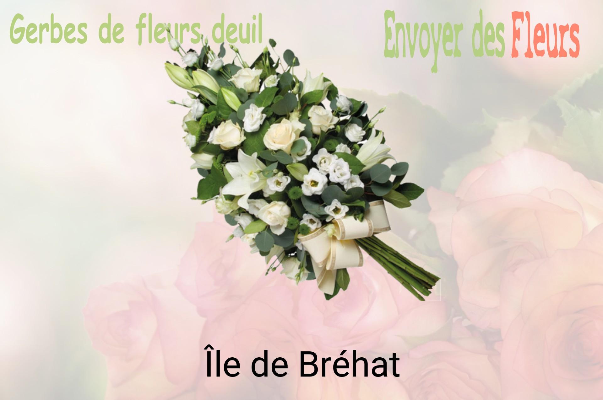 Gerbe de fleurs de deuil livrée à Île-de-Bréhat